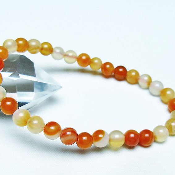 アゲート ブレスレット 6mm [t85-10715]