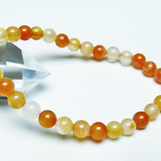 アゲート ブレスレット 6mm [t85-10726]