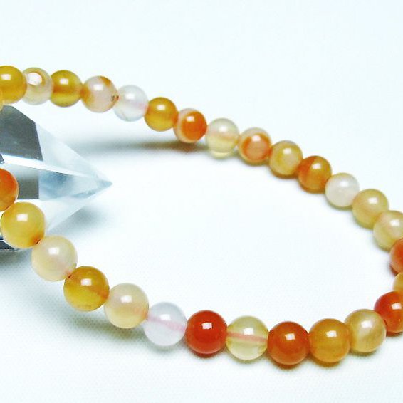 アゲート ブレスレット 6mm [t85-10734]