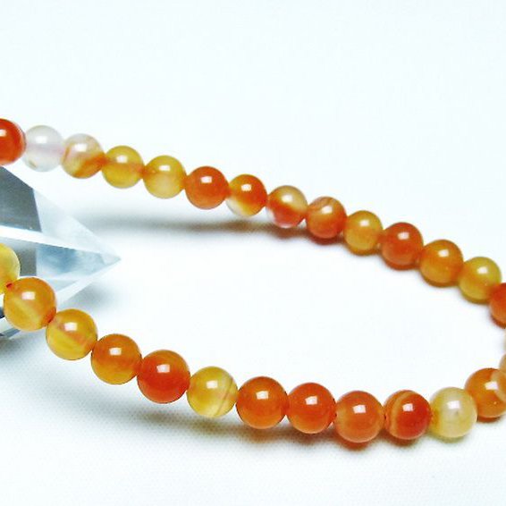 アゲート ブレスレット 6mm [t85-10739]