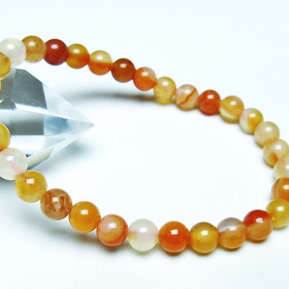 アゲート ブレスレット 6mm [T85-10745]