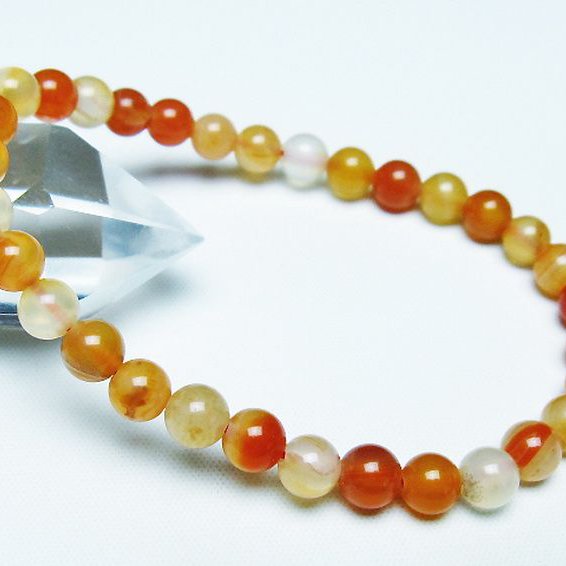 アゲート ブレスレット 6mm [t85-10750]