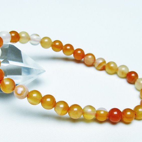 アゲート ブレスレット 6mm [t85-10757]