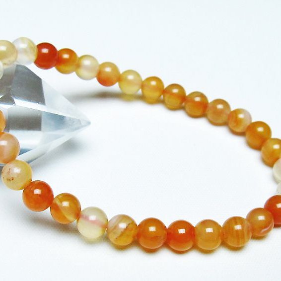 アゲート ブレスレット 6mm [t85-10963]