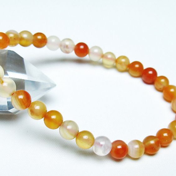 アゲート ブレスレット 6mm [T85-10966]