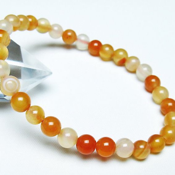 アゲート ブレスレット 6mm [t85-10967]