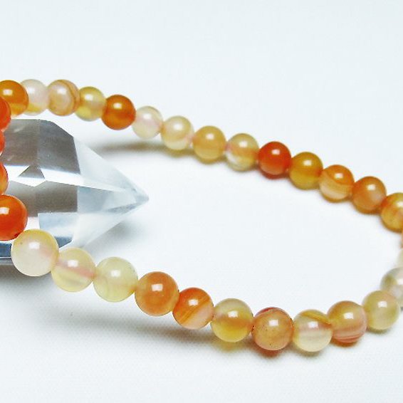 アゲート ブレスレット 6mm [t85-10979]