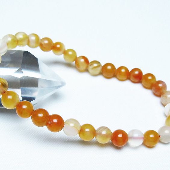 アゲート ブレスレット 6mm [t85-11126]