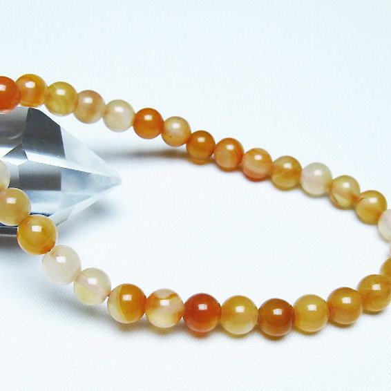 アゲート ブレスレット 6mm [t85-11134]