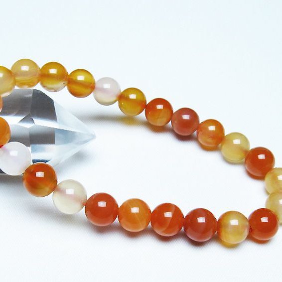 アゲート ブレスレット 8mm [T85-11158]