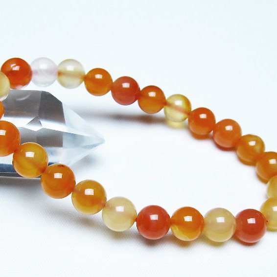 アゲート ブレスレット 8mm [T85-11164]