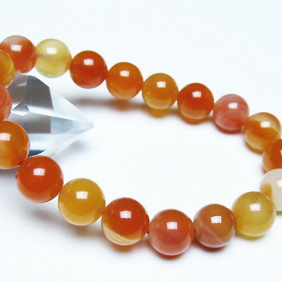 アゲート ブレスレット 10mm [t85-11179]