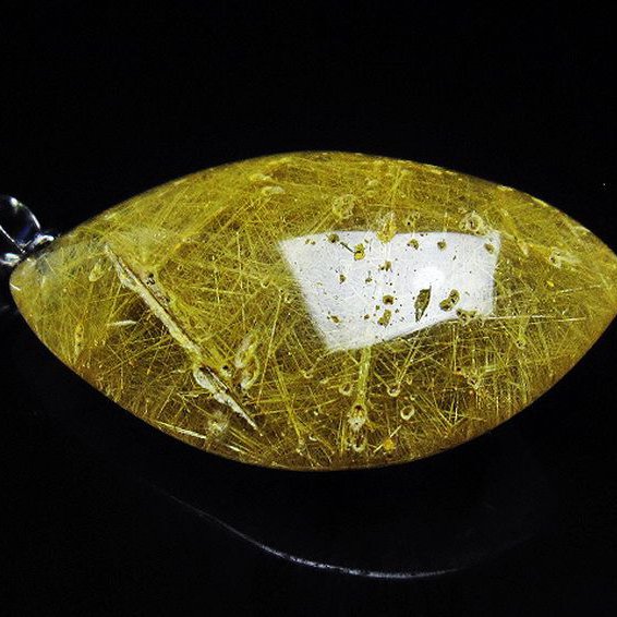 ゴールドタイチンルチル ペンダント [T86-6813]