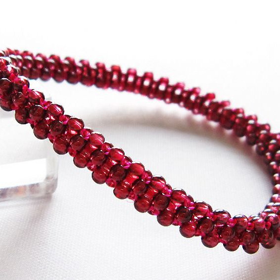 ガーネット ブレスレット 7mm [T87-14096]