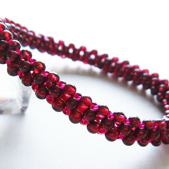 ガーネット ブレスレット 8mm [T87-14558]