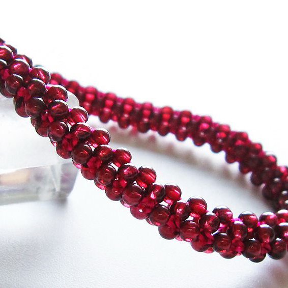 ガーネット ブレスレット 8mm [T87-14563]
