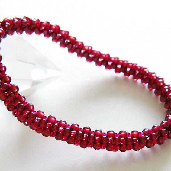 ガーネット ブレスレット 7mm [T87-14689]