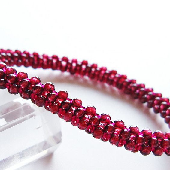 ガーネット ブレスレット 7mm [T87-14806]