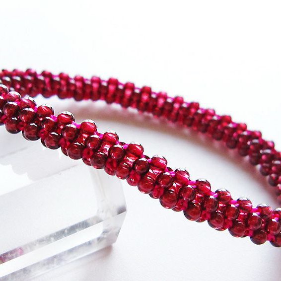 ガーネット ブレスレット 7mm [T87-14840]