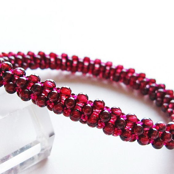 ガーネット ブレスレット 8mm [T87-14847]