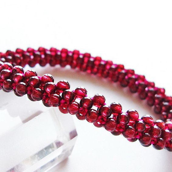 ガーネット ブレスレット 8mm [T87-14864]