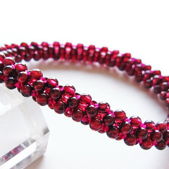 ガーネット ブレスレット 8mm [t87-14866]