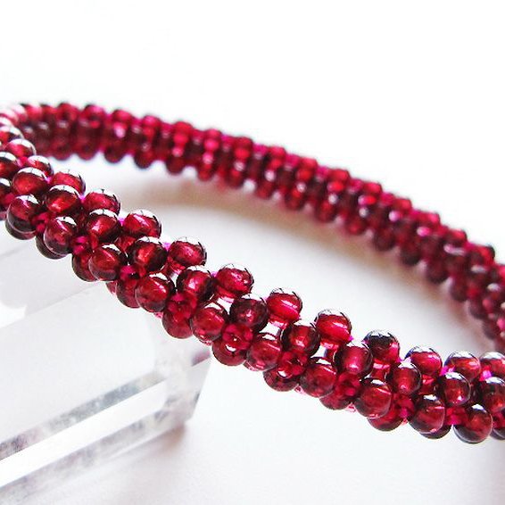 ガーネット ブレスレット 8mm [t87-14884]