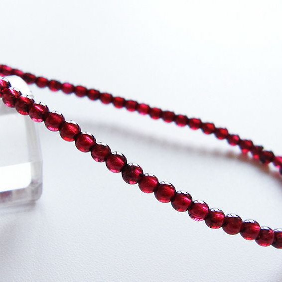 ガーネット ブレスレット 3mm [t87-14907]