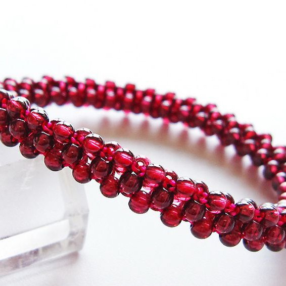 ガーネット ブレスレット 8mm [T87-14908]
