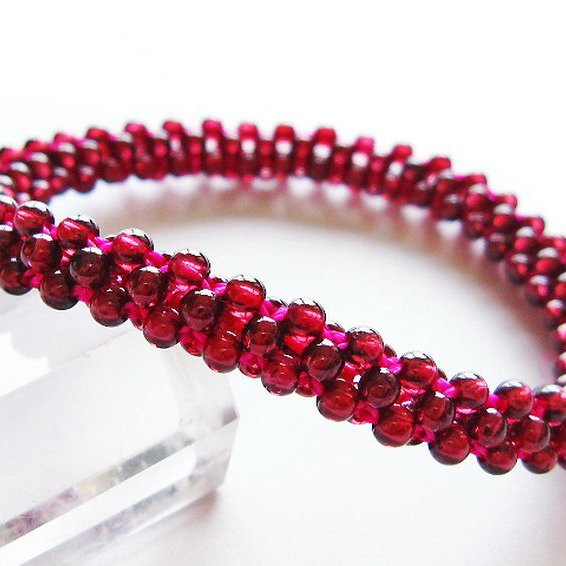 ガーネット ブレスレット 8mm [T87-14909]