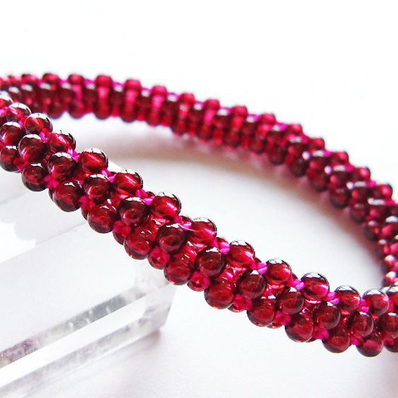 ガーネット ブレスレット 8mm [T87-14918]