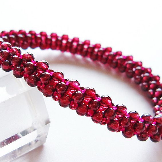 ガーネット ブレスレット 8mm [T87-14920]