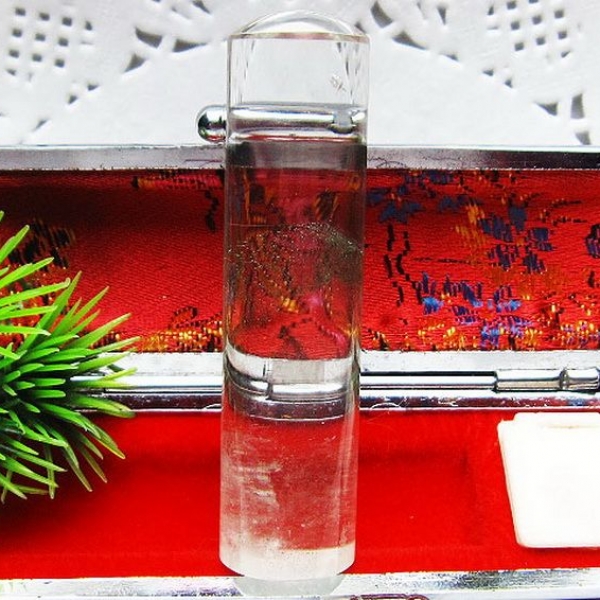 グリーンファントム 印材　※別途料金で篆刻可能 15mm [T90-14]