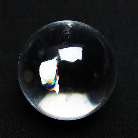 虹入り ヒマラヤ水晶 丸玉 23mm [t91-8049]