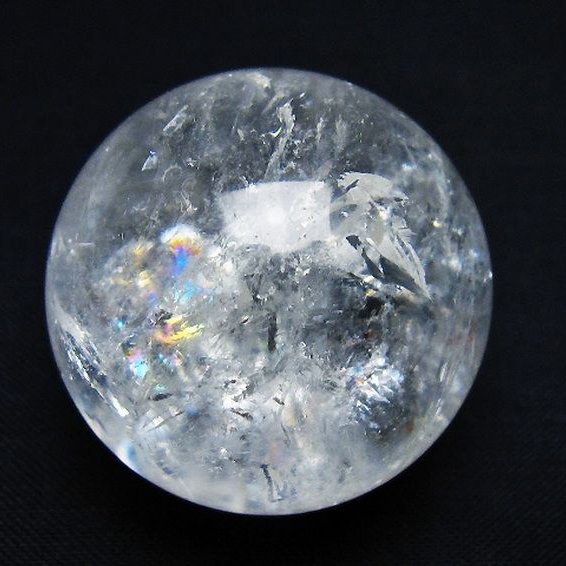 ヒマラヤ水晶 丸玉 33mm [t91-9209]