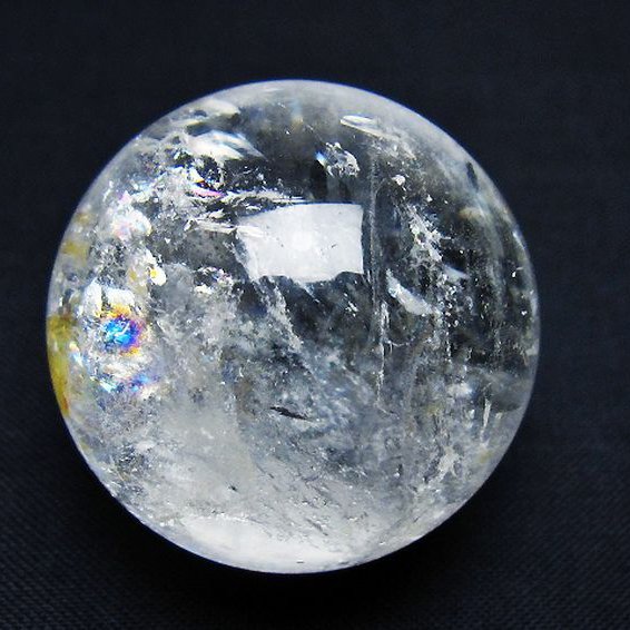 ヒマラヤ水晶 丸玉 34mm [t91-9226]