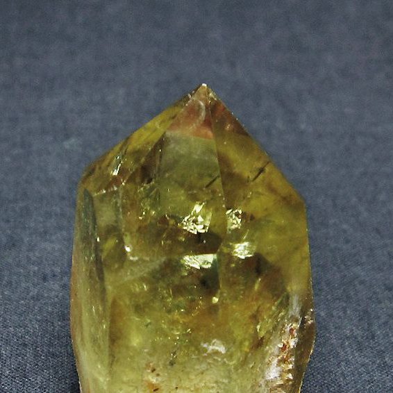 虹入り シトリン水晶 六角柱[T98-1969]