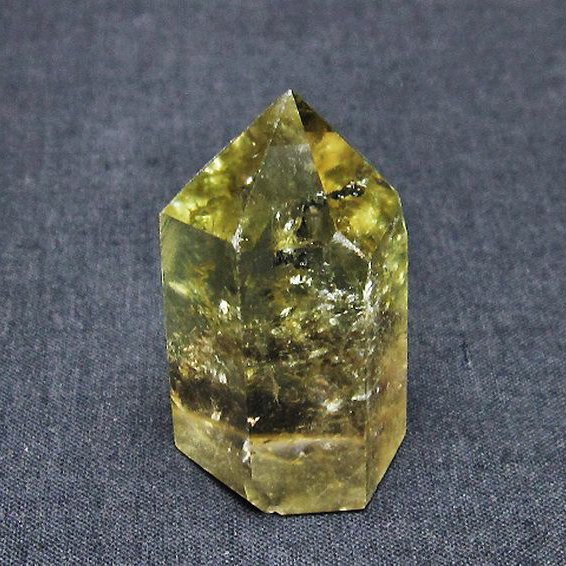 虹入り シトリン水晶 六角柱[T98-1991]