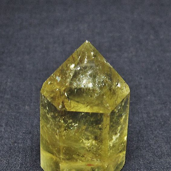 虹入り シトリン水晶 六角柱[t98-1995]