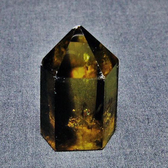 虹入り シトリン水晶 六角柱[t98-2026]