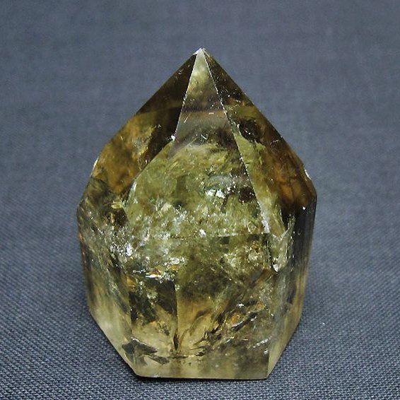 虹入り シトリン水晶 六角柱[T98-2350]