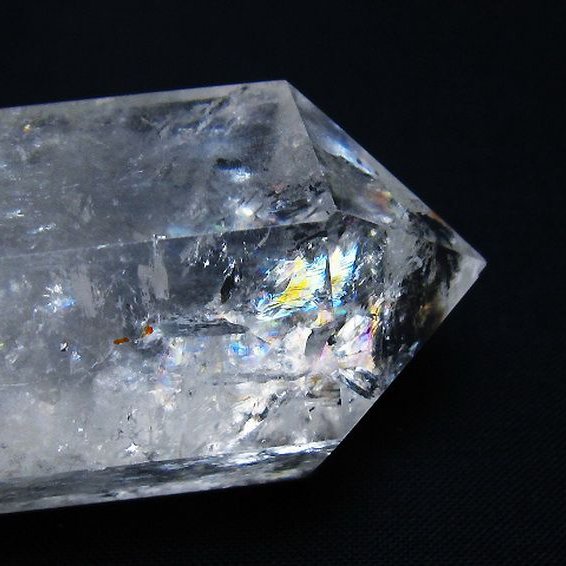 虹入り ヒマラヤ水晶ダブルポイント [t98-2525]