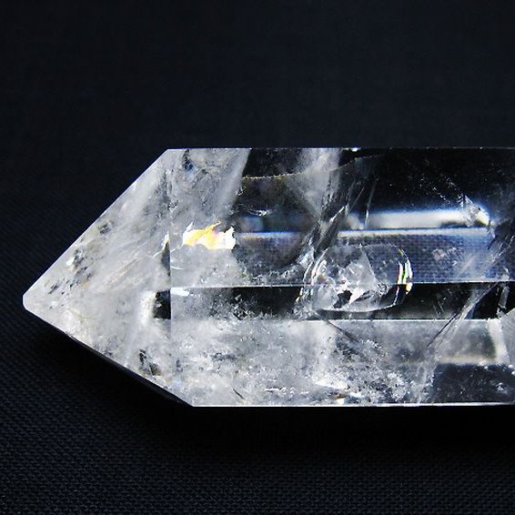 虹入り ヒマラヤ水晶ダブルポイント [t98-2619]