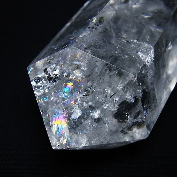 虹入り ヒマラヤ水晶ダブルポイント [t98-2668]