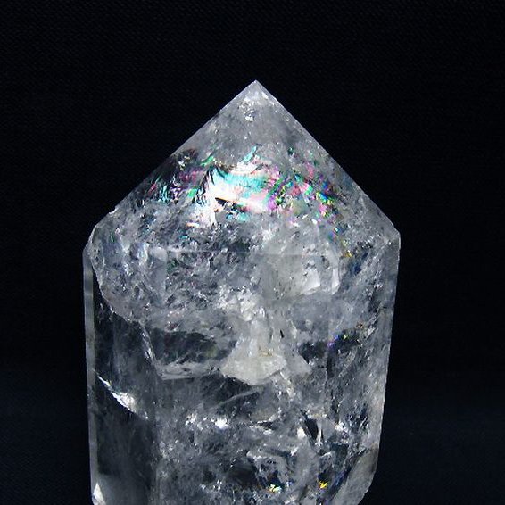 虹入り ヒマラヤ水晶ダブルポイント [t98-2675]