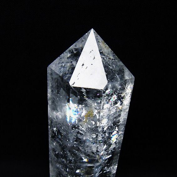 虹入り ヒマラヤ水晶ダブルポイント [t98-2696]