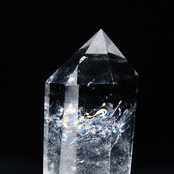 虹入り ヒマラヤ水晶ダブルポイント [t98-2712]