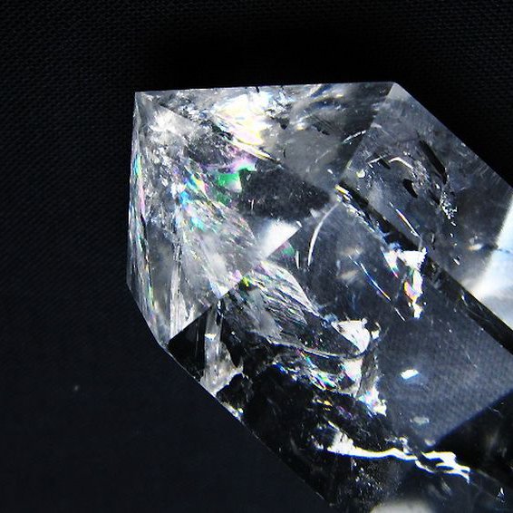 虹入り ヒマラヤ水晶ダブルポイント [t98-2757]