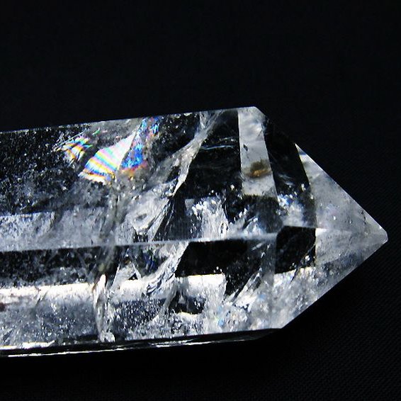 虹入り ヒマラヤ水晶ダブルポイント [t98-2766]