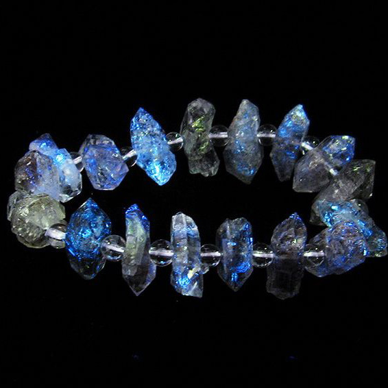 オイルインクォーツ （石油入り 水晶） ブレスレット パキスタン産